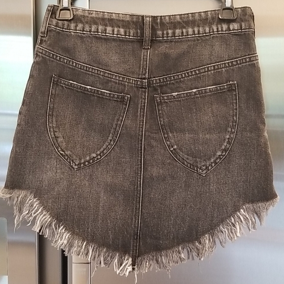 💕FREE PEOPLE💕 Bailey Denim Mini Skirt ~ Maverick - Picture 9 of 13